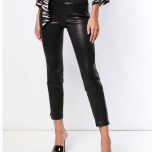 J brand leather laser cut pants